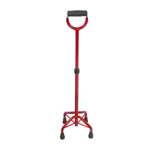 PREMIUM Quad-käpp, röd, slutet handtag, 136 kg | MOBIAK